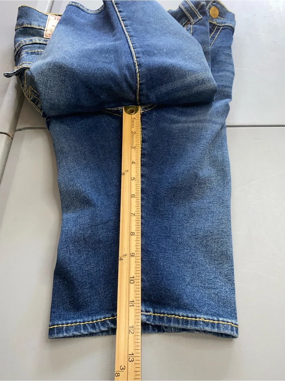 True Religion Rocco Relaxed Skinny Denim Shorts